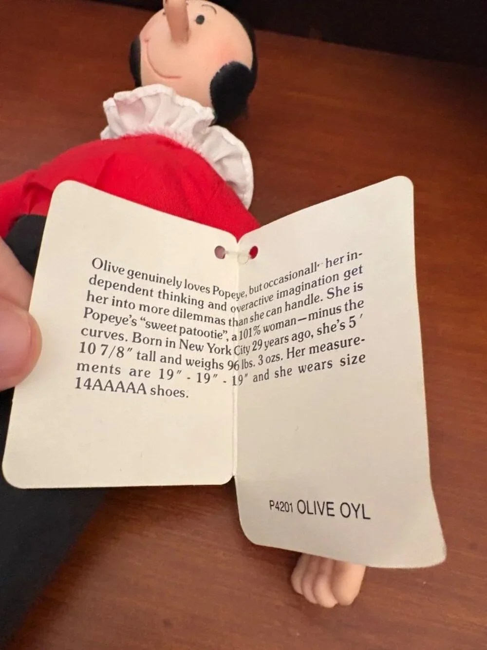 Vintage Popeyes Olive Oyl Doll By Presents Hamilton Gifts 19
